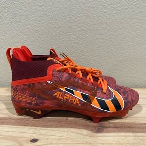 Nike Alpha Menace 4 Elite NRG Red Orange Football Cleats Size 12 FQ4046-600